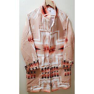 Long Navajo Indian Design Coat